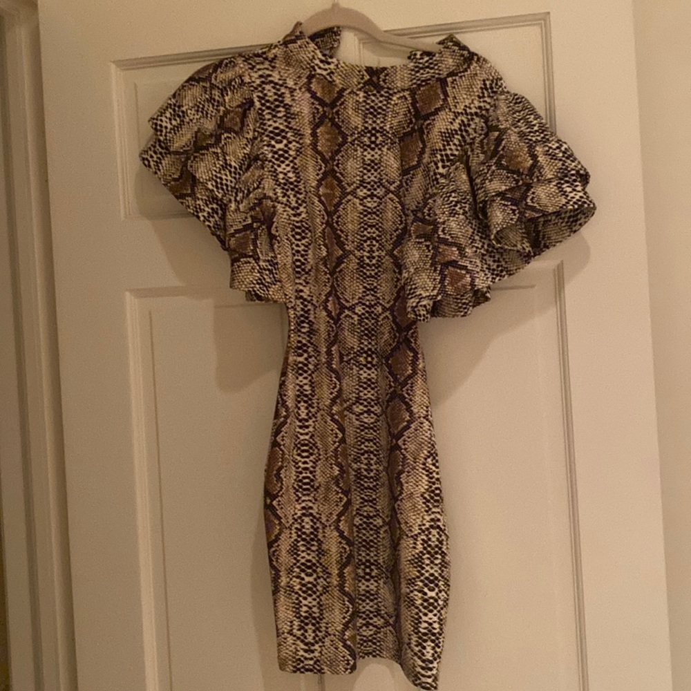 Fashion Nova Snakeskin Dress Size XS
